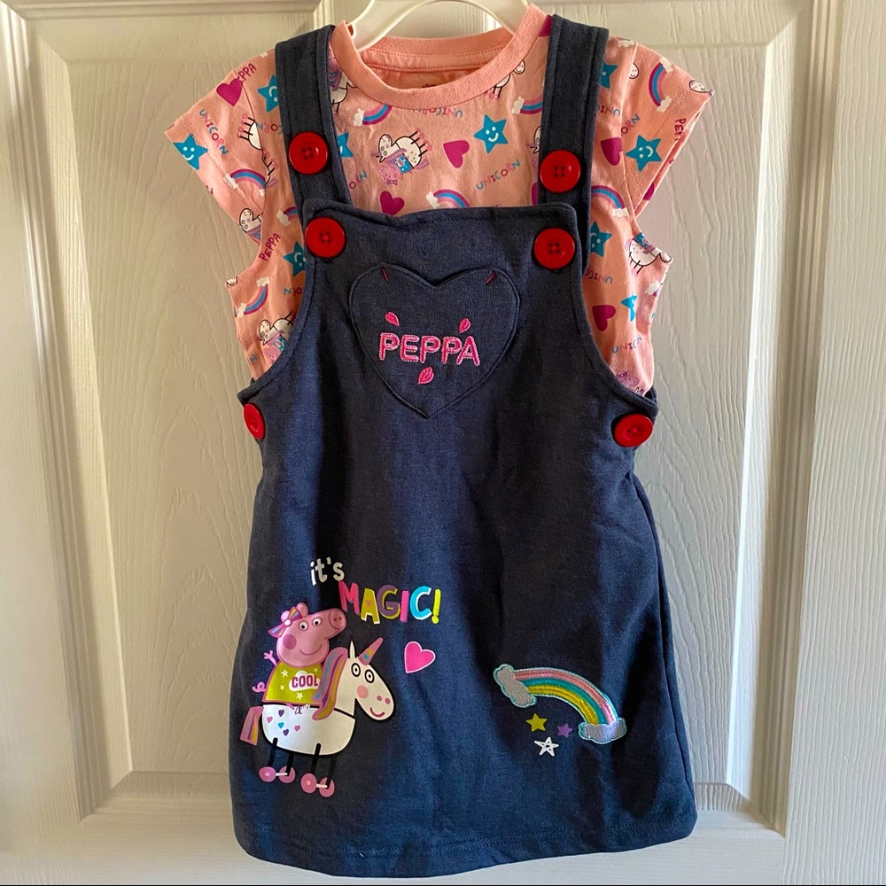 Peppa Pig NEW Fleece Jumper with T-Shirt 🐷
